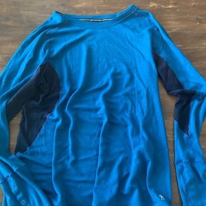 Smartwool teal dark blue shirt